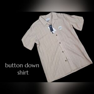 New Distortion woven soft button down shirt Bous L 14/16